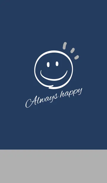 [LINE着せ替え] Always happy -NAVY+GRAY-の画像1