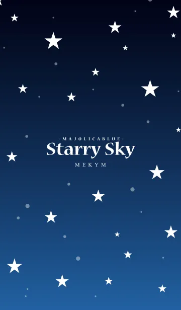 [LINE着せ替え] - Starry Sky Majolica Blue -の画像1