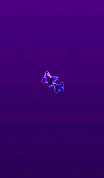 [LINE着せ替え] 光の蝶々パープルの画像1