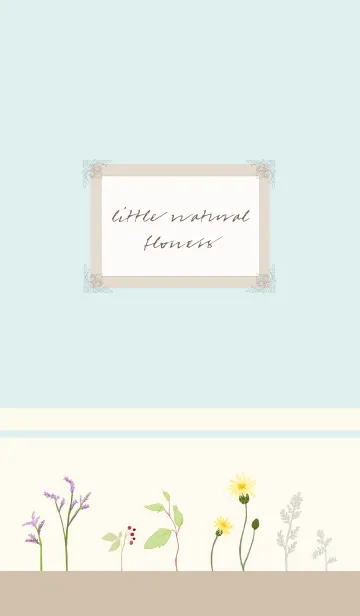 [LINE着せ替え] Little natural flowersの画像1