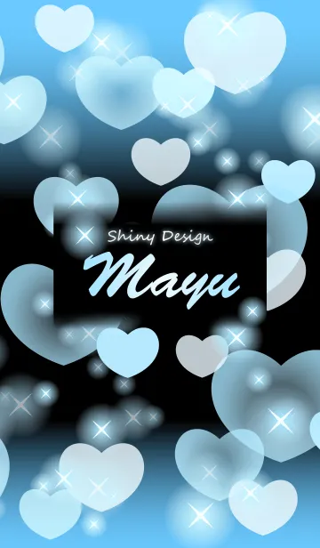 [LINE着せ替え] まゆ❤️の着せかえ❤️水色ハートの画像1