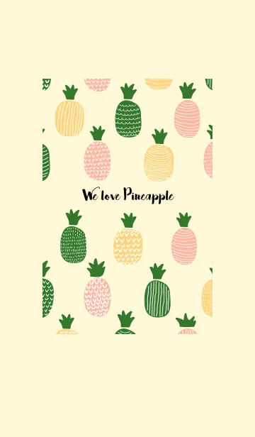 [LINE着せ替え] We love Pineapple ( Ver. Yellow )の画像1