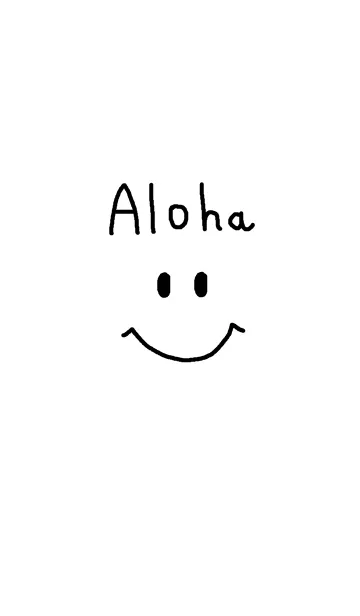 [LINE着せ替え] ニコニコ x アロハの画像1