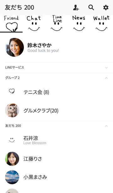 [LINE着せ替え] ニコニコ x アロハの画像2