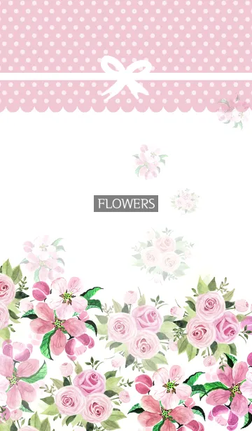 [LINE着せ替え] water color flowers_625の画像1