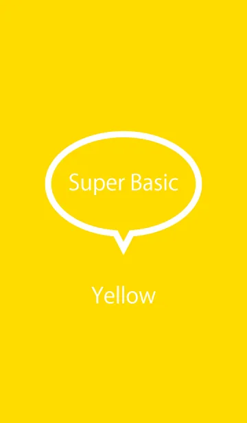 [LINE着せ替え] Super Basic Yellowの画像1