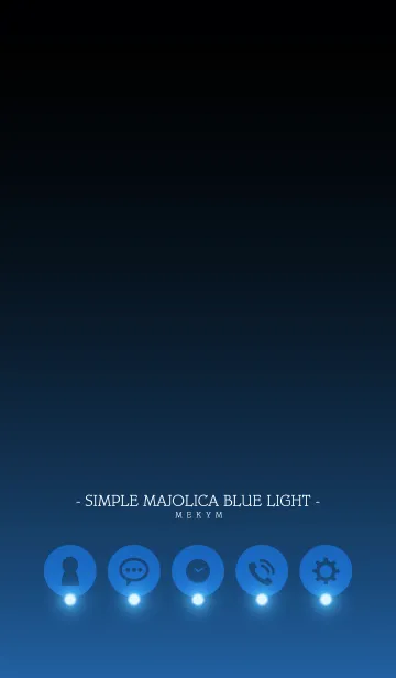[LINE着せ替え] - SIMPLE MAJOLICA BLUE LIGHT -の画像1