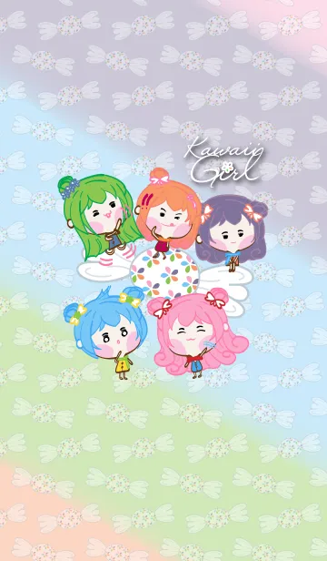 [LINE着せ替え] Candy Kawaii Girl Theme - Candyの画像1