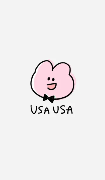 [LINE着せ替え] シンプルうさうさの画像1