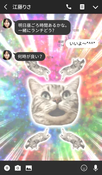 [LINE着せ替え] ☆★☆ 輝くお猫様！！！！ ☆★☆の画像3