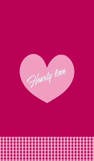 [LINE着せ替え] Hearty love _magenta pink_の画像1