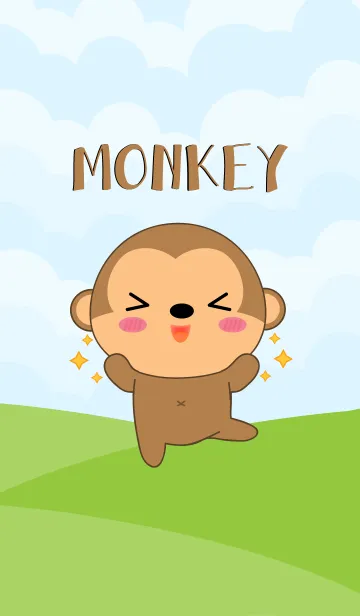 [LINE着せ替え] I'm So Cute Monkey Theme (jp)の画像1