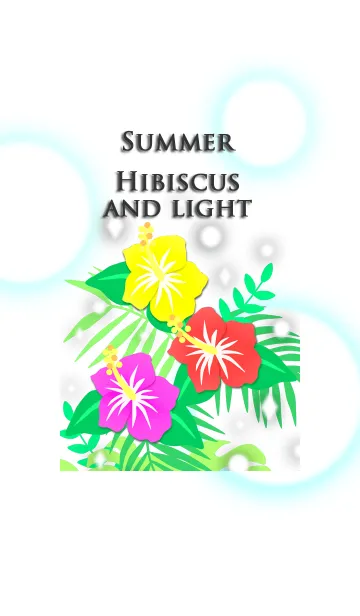 [LINE着せ替え] 夏(ハイビスカスと光)の画像1