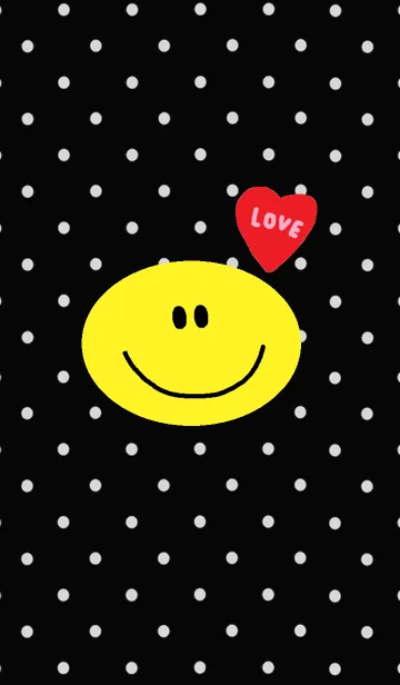 [LINE着せ替え] 水玉 x ニコニコの画像1