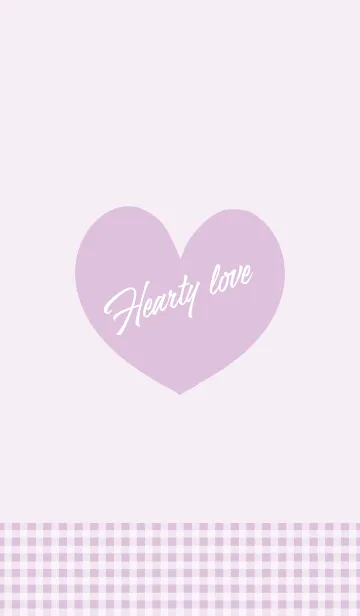 [LINE着せ替え] Hearty love _light purple_の画像1