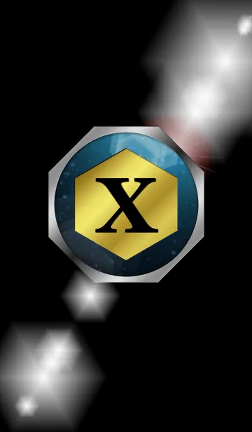 [LINE着せ替え] Good fortune Initials 10 "X"(j)の画像1