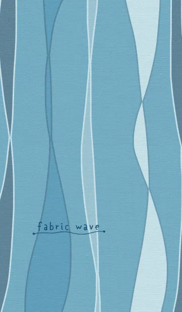 [LINE着せ替え] fabric wave*blue ＆ blackの画像1