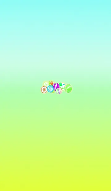 [LINE着せ替え] 可愛いらしい飴玉グリーンの画像1