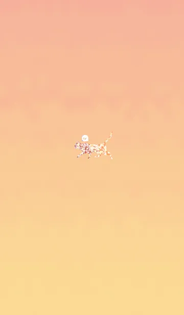 [LINE着せ替え] 恋愛運のオレンジダイヤキャットの画像1