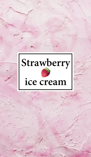 [LINE着せ替え] ストロベリー♡アイスクリームの画像1