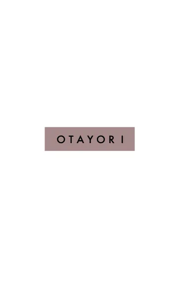 [LINE着せ替え] OTAYORIの画像1