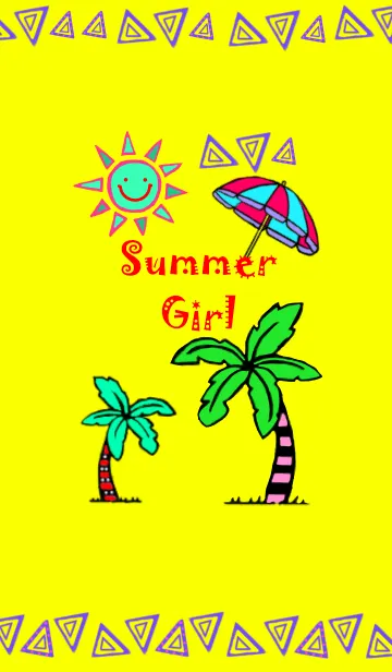 [LINE着せ替え] Summer Girlsの画像1