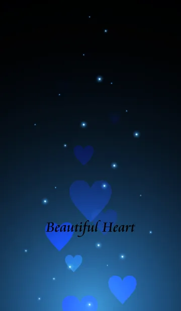 [LINE着せ替え] - Beautiful Majolica Blue Heart -の画像1