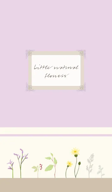 [LINE着せ替え] Little natural flowers 05の画像1
