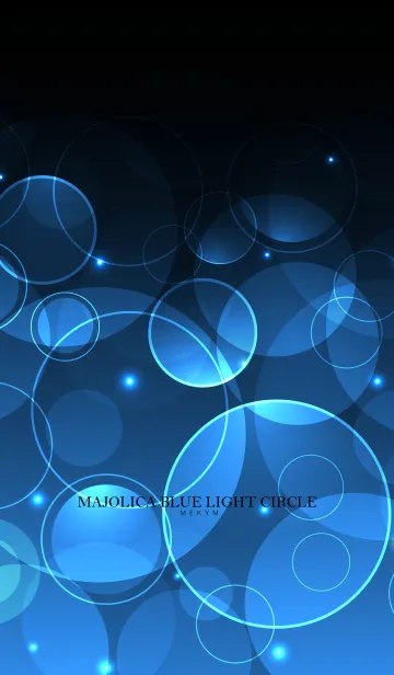 [LINE着せ替え] MAJOLICA BLUE LIGHT CIRCLEの画像1