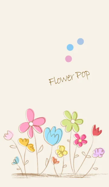 [LINE着せ替え] artwork_Flower Popの画像1