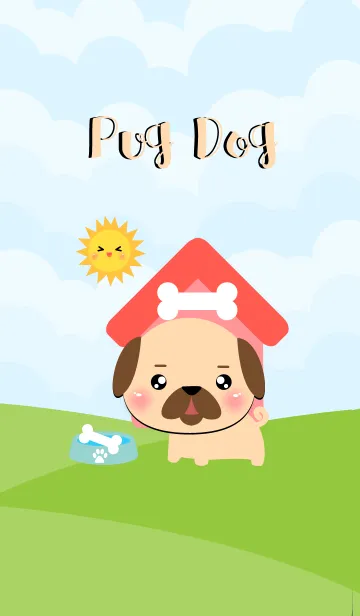 [LINE着せ替え] I'm Lovely Pug Dog Theme (jp)の画像1