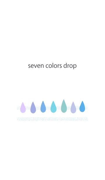 [LINE着せ替え] Seven colors dropの画像1