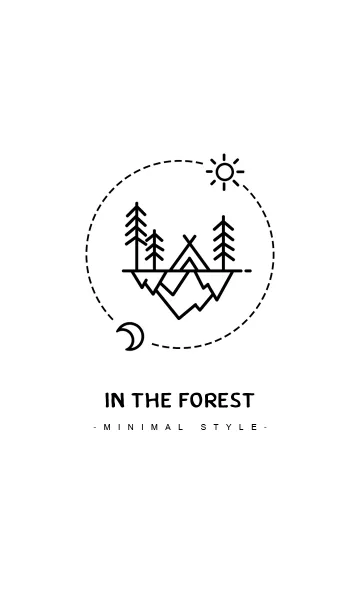 [LINE着せ替え] In the forest - minimal style-の画像1