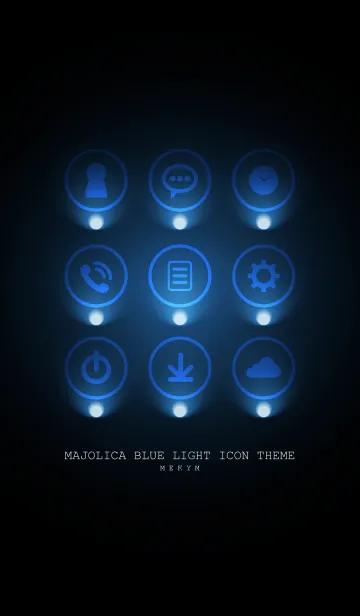 [LINE着せ替え] MAJOLICA BLUE LIGHT ICON THEME 2の画像1