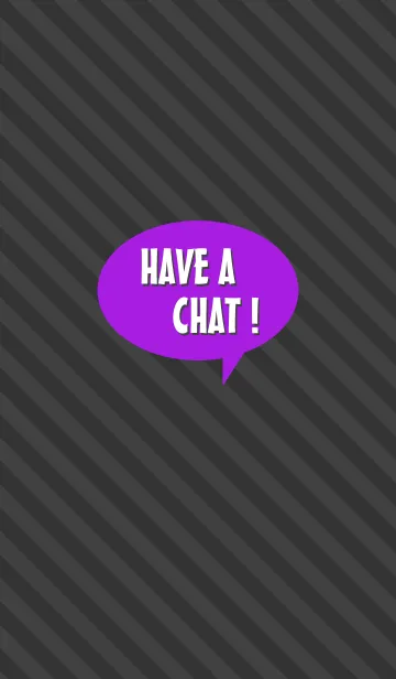 [LINE着せ替え] HAVE A CHAT！[Purple]の画像1