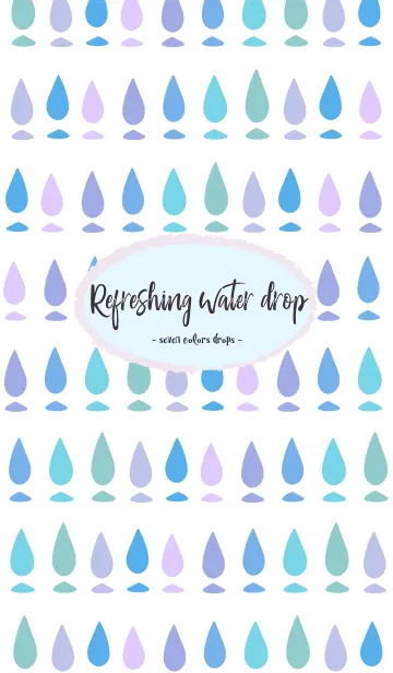 [LINE着せ替え] Refreshing water dropの画像1