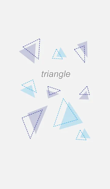 [LINE着せ替え] 青い三角4の画像1