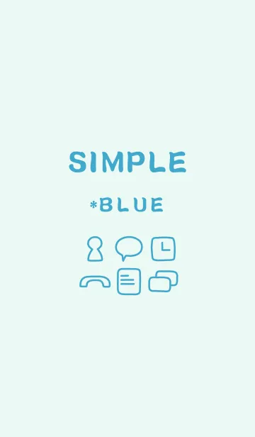 [LINE着せ替え] SIMPLE*blueの画像1
