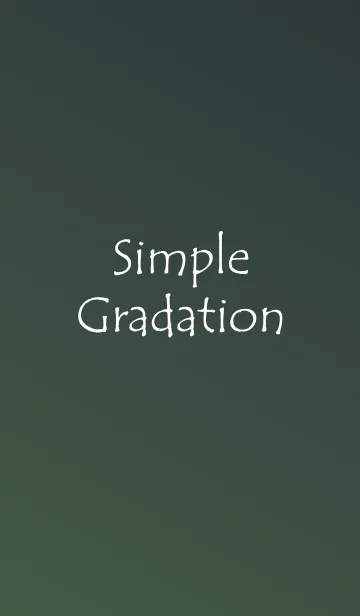 Simple Gradation -Dark Green-の着せ替えメイン画像