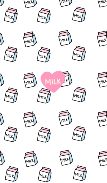 [LINE着せ替え] ミルクだらけの画像1