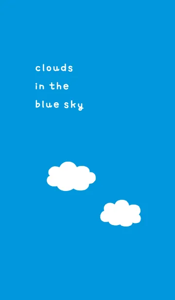 [LINE着せ替え] 青空と白い雲の画像1