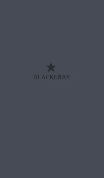 [LINE着せ替え] 黒グレー＆星の画像1