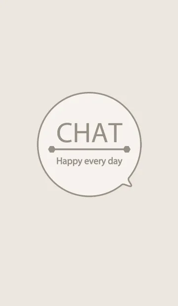 [LINE着せ替え] シンプルなライトブラウンチャットルームの画像1