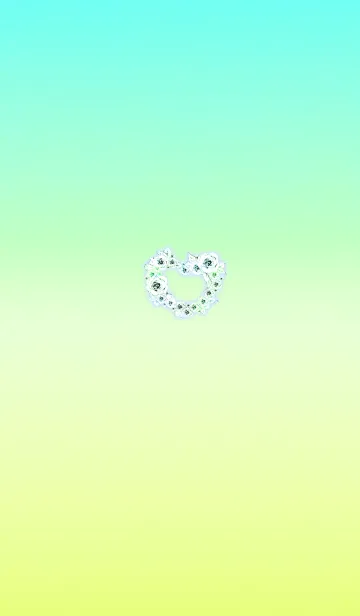 [LINE着せ替え] 恋愛運のバラハートブルーイエローの画像1