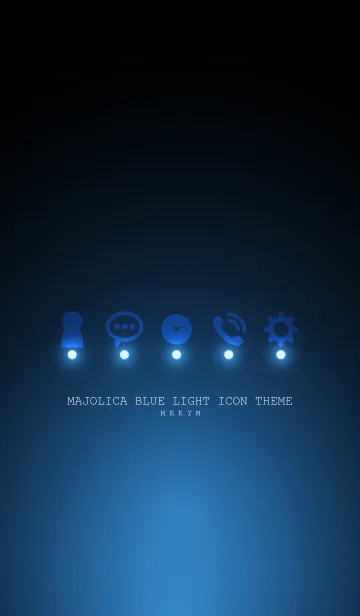 [LINE着せ替え] MAJOLICA BLUE LIGHT ICON THEMEの画像1