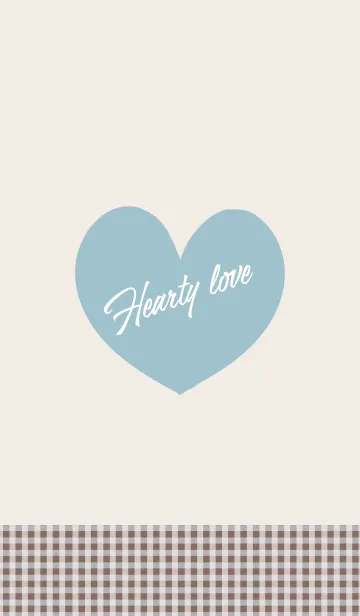 [LINE着せ替え] Hearty love _mat blue_の画像1