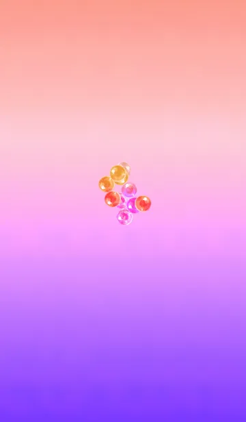 [LINE着せ替え] カラフルボールオレンジの画像1