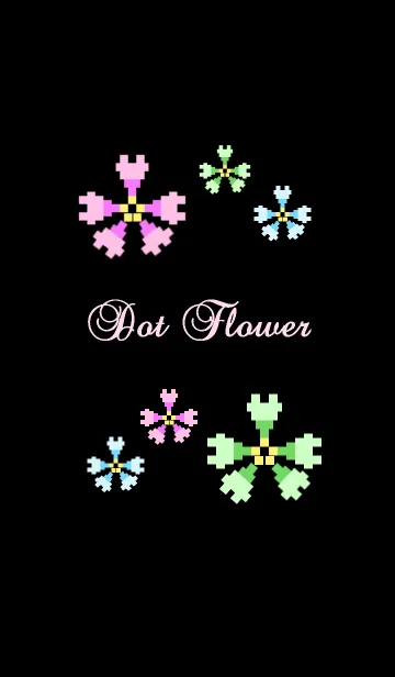 大人可愛いドットの花の着せ替えメイン画像