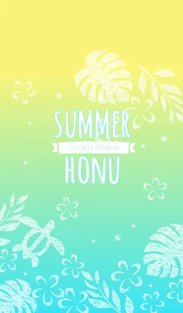 [LINE着せ替え] summer honu Limeの画像1