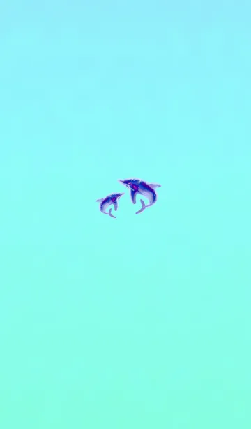 親子のイルカパープルの着せ替えメイン画像